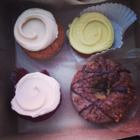 Gluten-free dairy-free cupcakes and donuts from Erin McKenna's Bakery